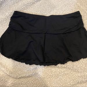 Black body glove bathing suit cover up